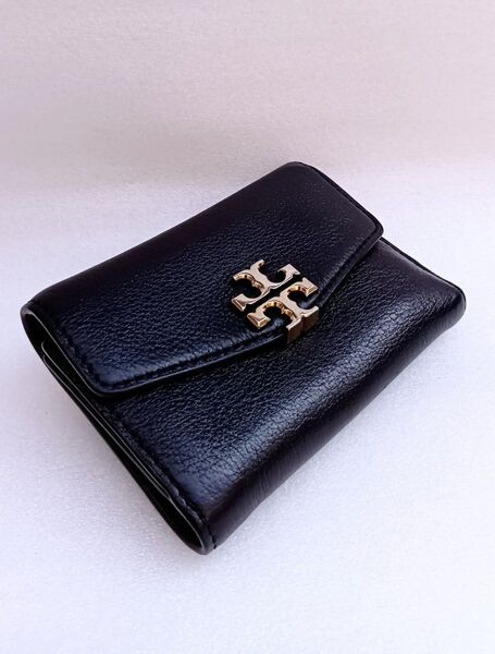 Tory Burch トリーバーチ 財布 三つ折り財布 ブラック グリーン