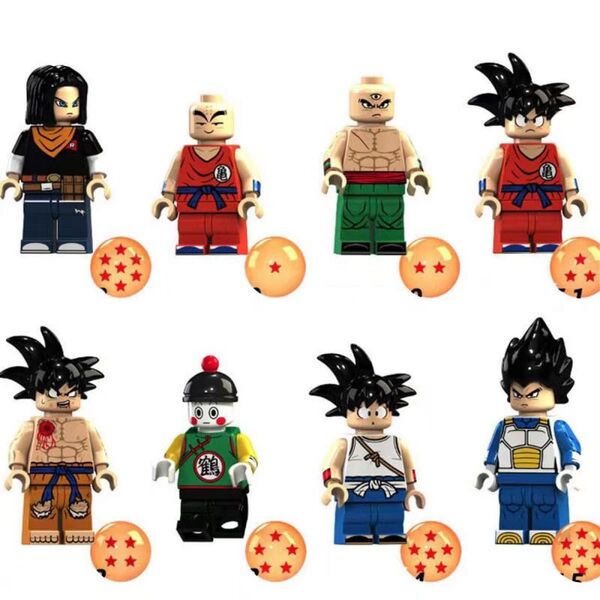 レゴ(LEGO)互換 ブロック ミニフィグ ドラゴンボール 8体セット