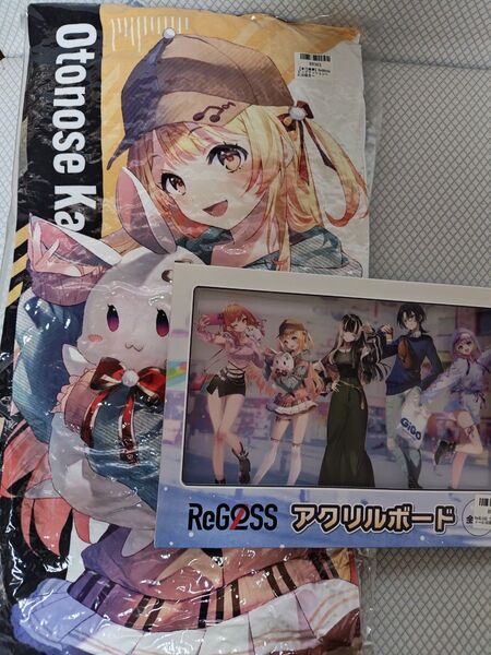 gigo限定 ホロライブ ReGLOSS 音乃瀬奏 クッション&アクリルボード