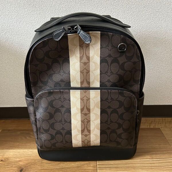 コーチ coach リュック シグネチャー バックパック ブラック 美品
