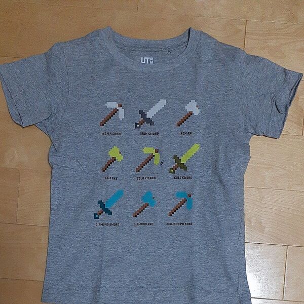 マインクラフト Tシャツ グレー 130サイズ