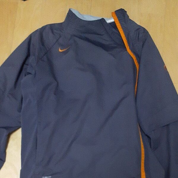 ナイキNIKE ハーフジップ パーカー ネイビー メンズトータル90 Lサイズ