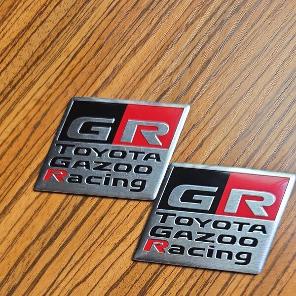 GR GAZOO RACING エンブレム 2枚セット トヨタ TOYOTA