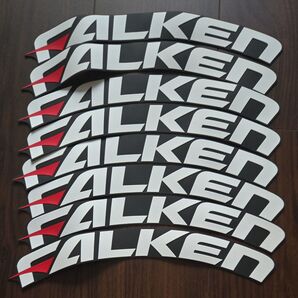 ファルケン FALKEN タイヤステッカー ホワイトレター タイヤデカール タイヤレター 8枚セット