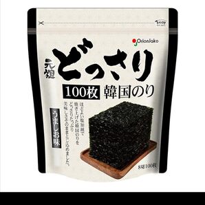 【化学調味料無添加☆】☆元祖☆どっさり韓国のり☆100枚☆安心 添加物無 韓国海苔 うましお味 どっさり韓国海苔 エコ 大容量