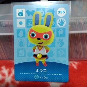 amiiboカード 355 ミラコ アミーボカード あつまれどうぶつの森 とびだせどうぶつの森 Nintendo 3DS Switch スイッチ 同梱可