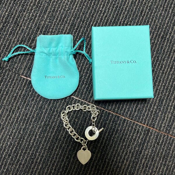 値下げ○TIFFANY&Co ティファニー ハート タグ ブレスレット SV925 スターリングシルバー シルバー アクセサリー