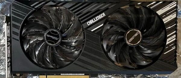 ASROCK Radeon RX 7600 XT 16GB OC ゲーミング グラボ GPU ブラック 2連ファン デユアルファン