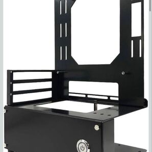 長尾製作所 オープンフレーム N-FRAME-ITX ブラック ゲーミングPCパーツセット グラボホルダー付 CPU水冷120m付