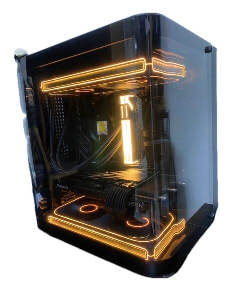 Jonsbo tk-1 2.0 ミニタワーpc i7-12700kf/RX7600xt(16gb)/ddr5(64gb)/1TB黒