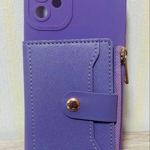 iPhone11 スマホケース カバー 紫 パープル