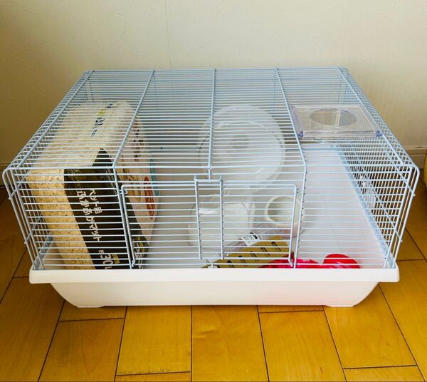 ハムスター ケージ (50x36x28)、飼育セット