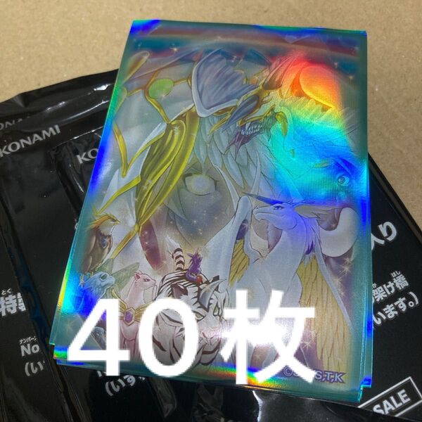 遊戯王 レインボー・ドラゴン 宝玉 スリーブ カードプロテクター 心の架け橋 40枚
