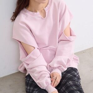 kastane 【初夏まで着れる】カットアウトBIGスウェット