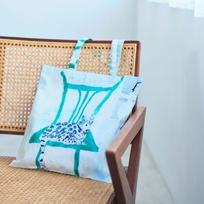【未使用美品】favorric フラットサブバッグ 部屋でくつろぐベンガル猫 猫