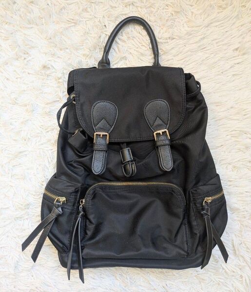 美品☆定価6,700円→撥水加工 A4サイズ ビジネス 通学 リュック 黒
