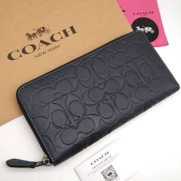 新作 新品 COACH 長財布 メンズ