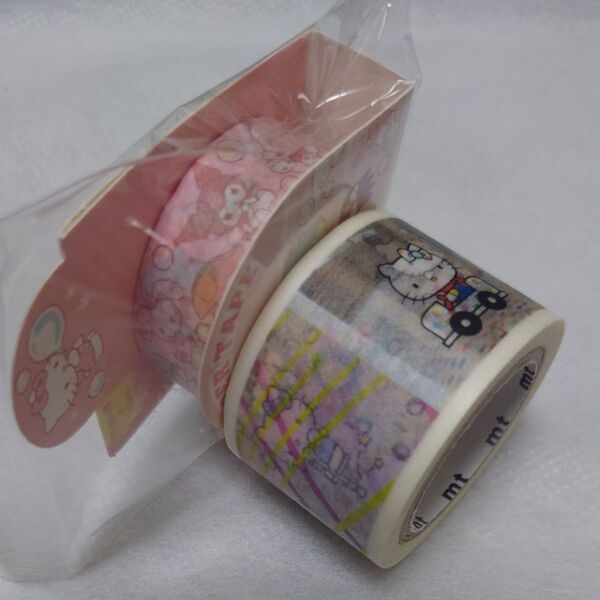 おまとめサンリオ×mt コラボ ハローキティとmtイベント 中古 mt マスキングテープ 30ミリ幅 カモイ他