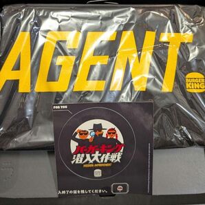 非売品 バーガーキング潜入大作戦Tシャツ ステッカー1枚・Tシャツ