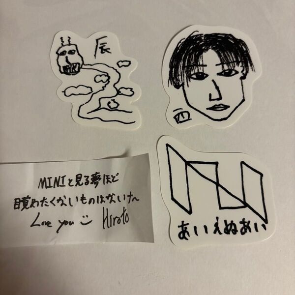 INI MJ画伯 ステッカー 西洸人 辰 落下物 ツアー XQUARE