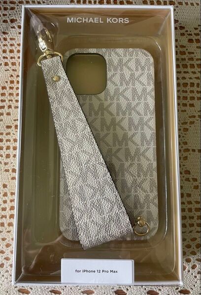 MICHAEL KORS iPhone12 Pro Max スマホケース ストラップ付き 新品未使用