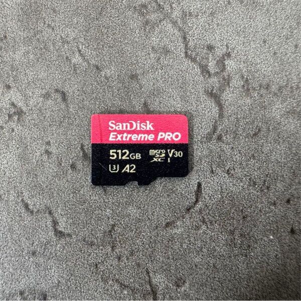 【美品】SanDisk Extreme PRO microSDカード 512GB V30 A2