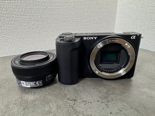 【美品】SONY VLOG用カメラ ZV-E10M2K BK レンズキット 同梱レンズ:SELP16502