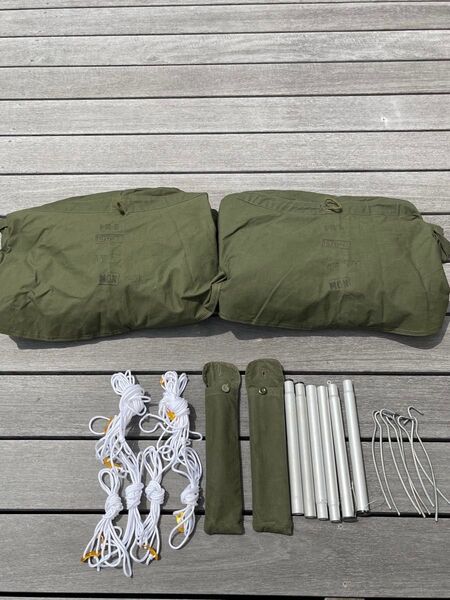 ポーランド軍幕 サイズ2 1976年 テント ポンチョ 美品