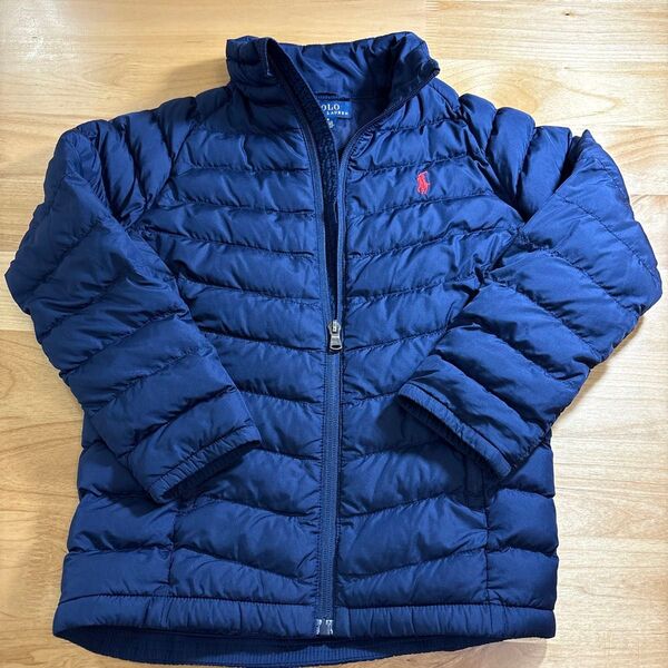 【子供服110】 ラルフローレ アウター ダウンジャケット ネイビー Ralph Lauren 6歳 ポロラルフローレン