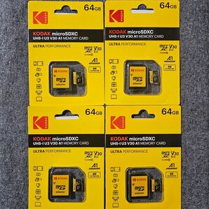 Kodak Micro SDカード 64GB 未使用品 4枚セット switch対応