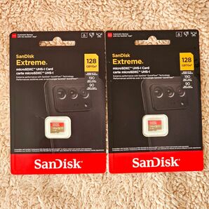 2個セット SanDisk microSDXC 128GB Extreme