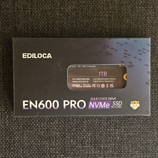 EDILOCA EN600 PRO NVMe SSD 1TB 3D NAND TLC PCle 3.0x4