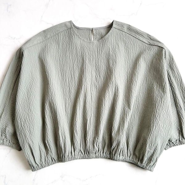 green label relaxing UNITED ARROWS【美品】ドルマンスリーブ シャツ ブラウス シアサッカー素材