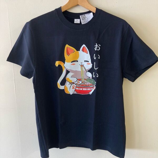 猫Tシャツ XL ネイビー