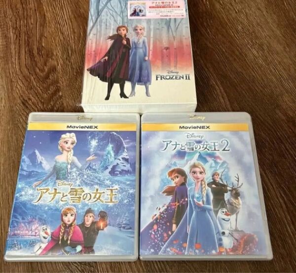アナと雪の女王 1.2 Blu-ray ブルーレイ DVD MovieNEX 各2枚組 Blu-ray ディズニー