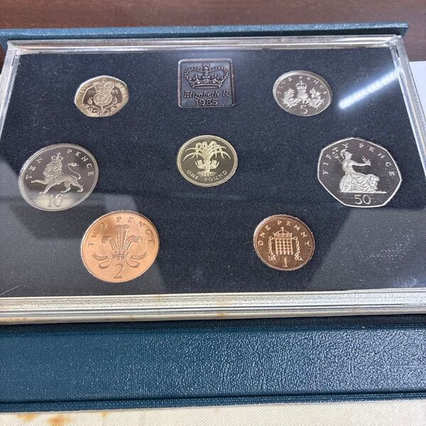 1985 年ロイヤルミントセット英国プルーフコインコレクション1985 Royal Mint