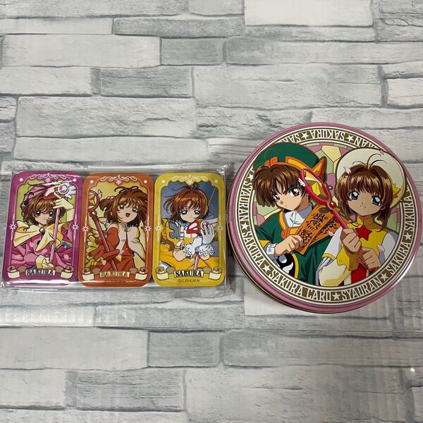 【未開封】カードキャプターさくら 缶入り チョコレート 2種類 木之本桜 小狼