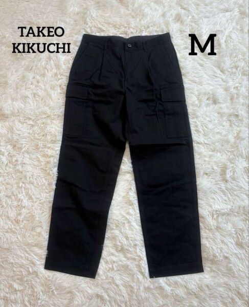 新品未使用 TAKEO KIKUCHI タケオキクチ カーゴパンツ ブラック 黒 M