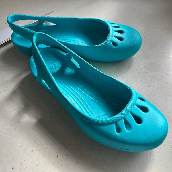 ★新品タグ付★crocs クロックス サンダル マリンディ W 5 ブルー
