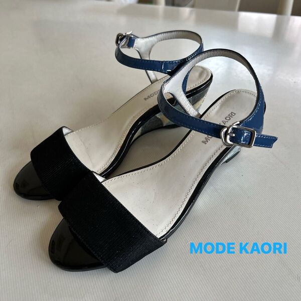【MODE KAORI】モードカオリ★アンクル ストラップ パンプス 24cm