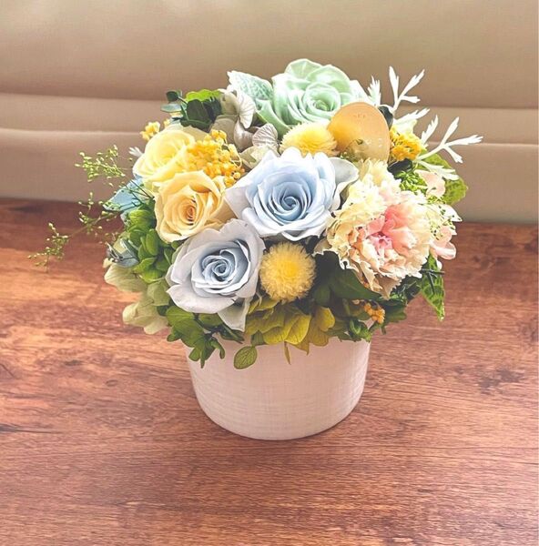 **..Natural garden..*°..パステルアレンジ お花の贈り物 プリザーブドフラワー