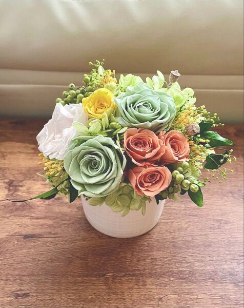 **..Natural garden..*°..春色アレンジ お花の贈り物 プリザーブドフラワー