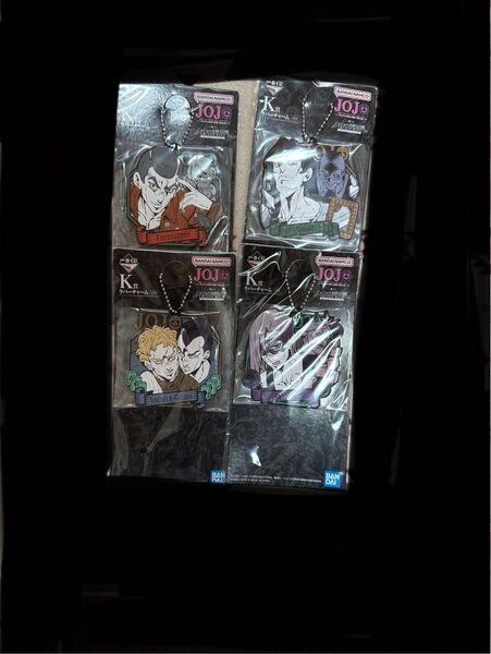 一番くじ ジョジョの奇妙な冒険 GOLDEN WIND K賞 ラバーチャーム 4点