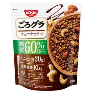 ごろグラ チョコナッツ糖質60%オフ 350掛2袋 宅配袋にそのまま入れた簡易包装になります。お値引きは致しません。