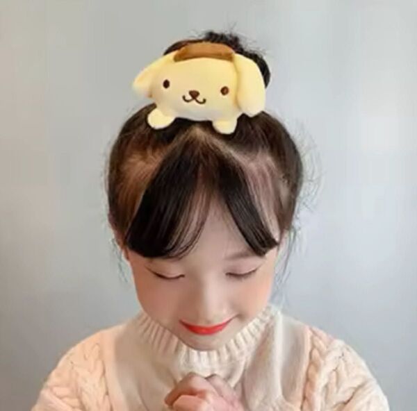 ポムポムプリン ぬいぐるみ シュシュ キャラクターグッズ ヘッドドレス カワイイヘアバンド ヘアアクセサリー