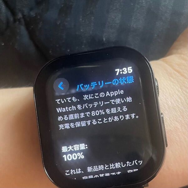 Apple WatchSeries10(GPS)- 42mmジェットブラックアルミニウムケースとブラックスポーツバンド - S/M