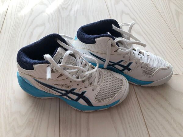 asics バスケットボールシューズ 19cm ホワイト/ブルー
