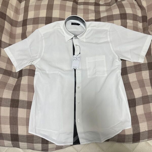 BLACK LABEL CRESTBRIDGE 半袖シャツ M 半袖シャツ ホワイト 半袖 ブラックレーベル クレストブリッジ