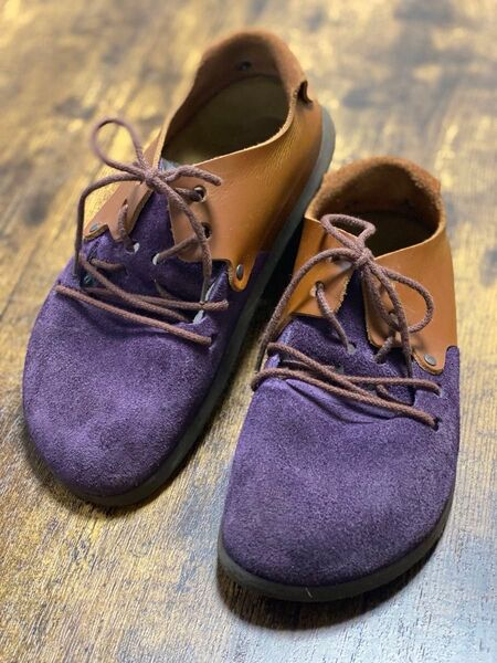 【美品】【23cm】BIRKENSTOCK ビルケンシュトック モンタナ パープル &ブラウン 36