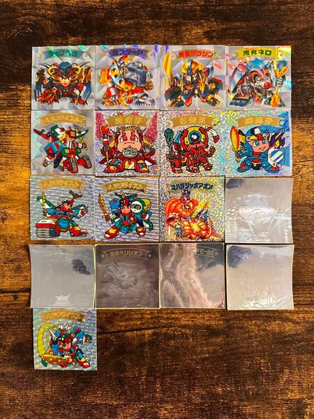 【美品】キラ & ホロシール スーパービックリマンシール 17枚